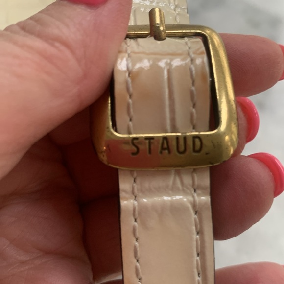 Staud Mini Shirley Embossed Animal Bag Small - Picture 9 of 15